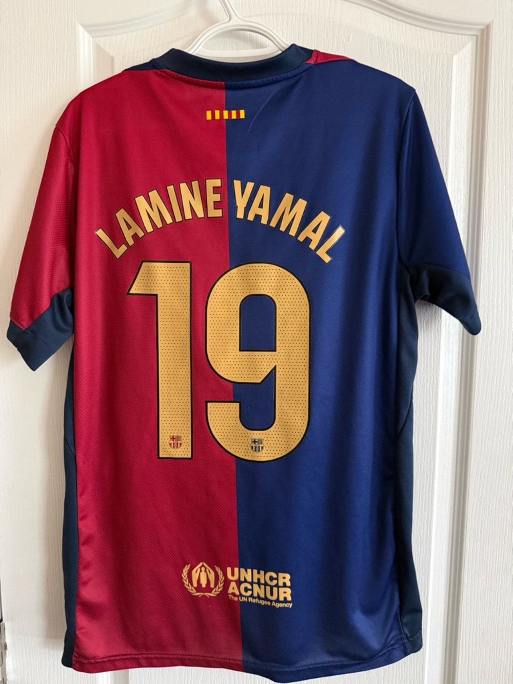 Lamine Yamal Kids Soccer Jersey Costume - Red & Blue